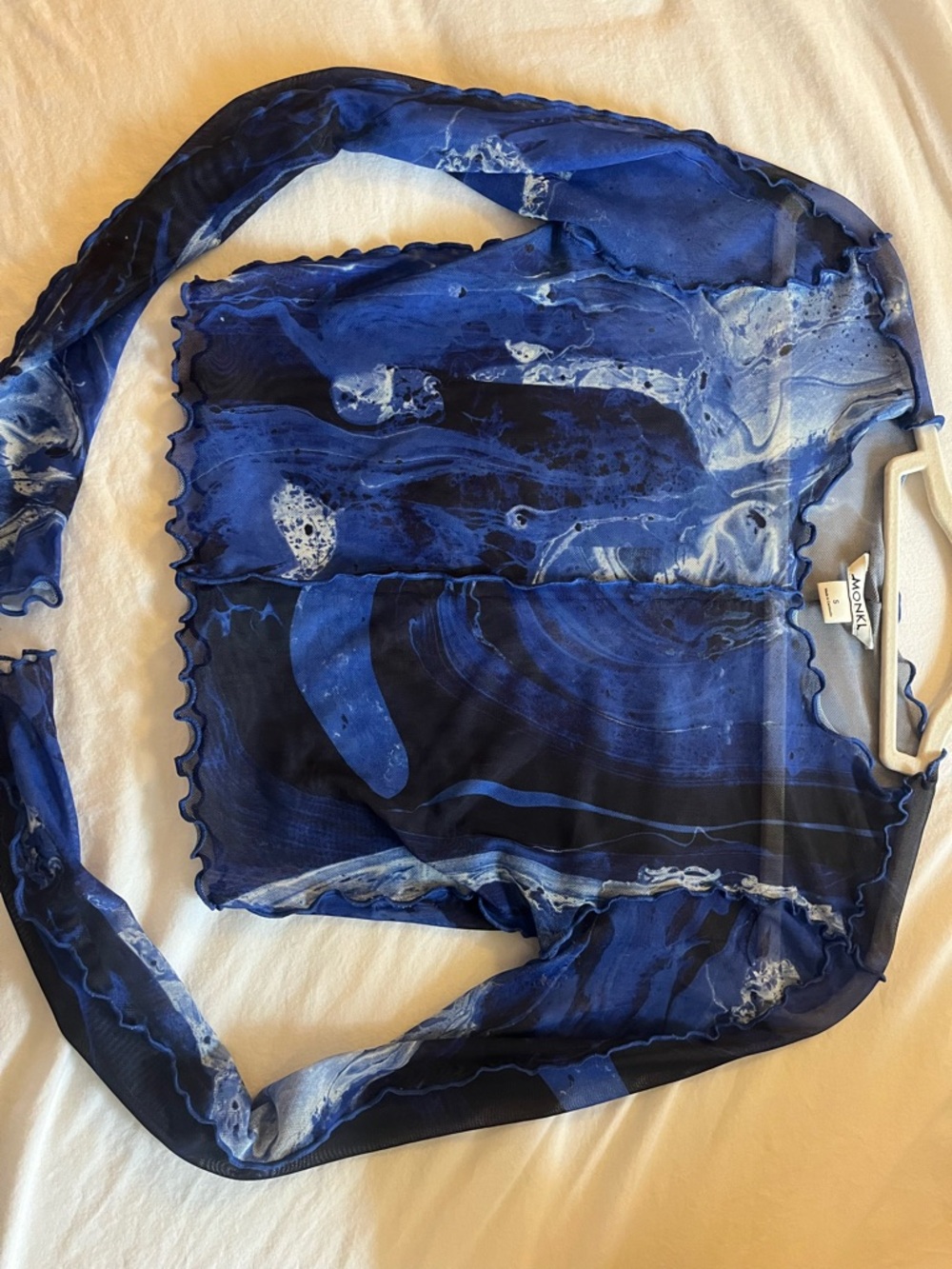 Long sleeve mesh going out top